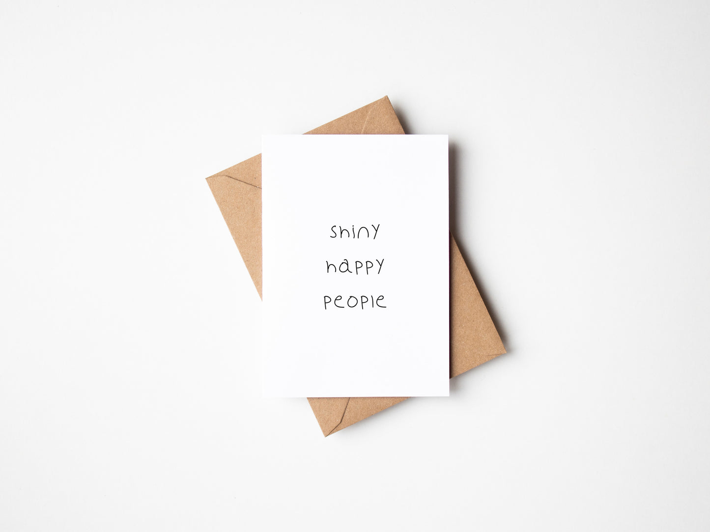 Shiny Happy People Greetings Card