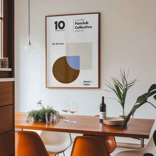 Fanclub Core 10 year Retro Giclée Art Print