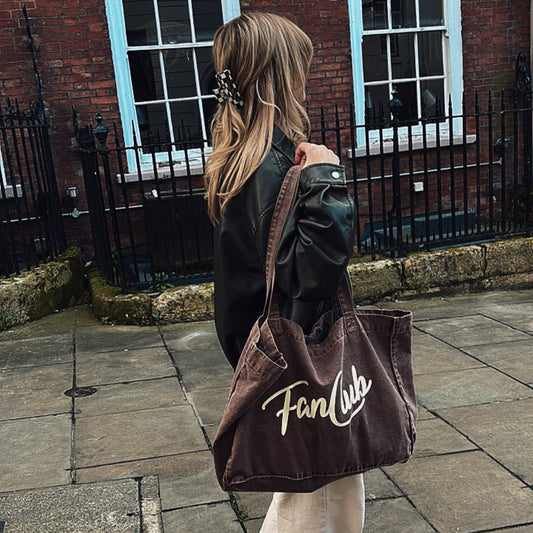 The Everyday Core Fanclub Washed Mocha Tote Bag