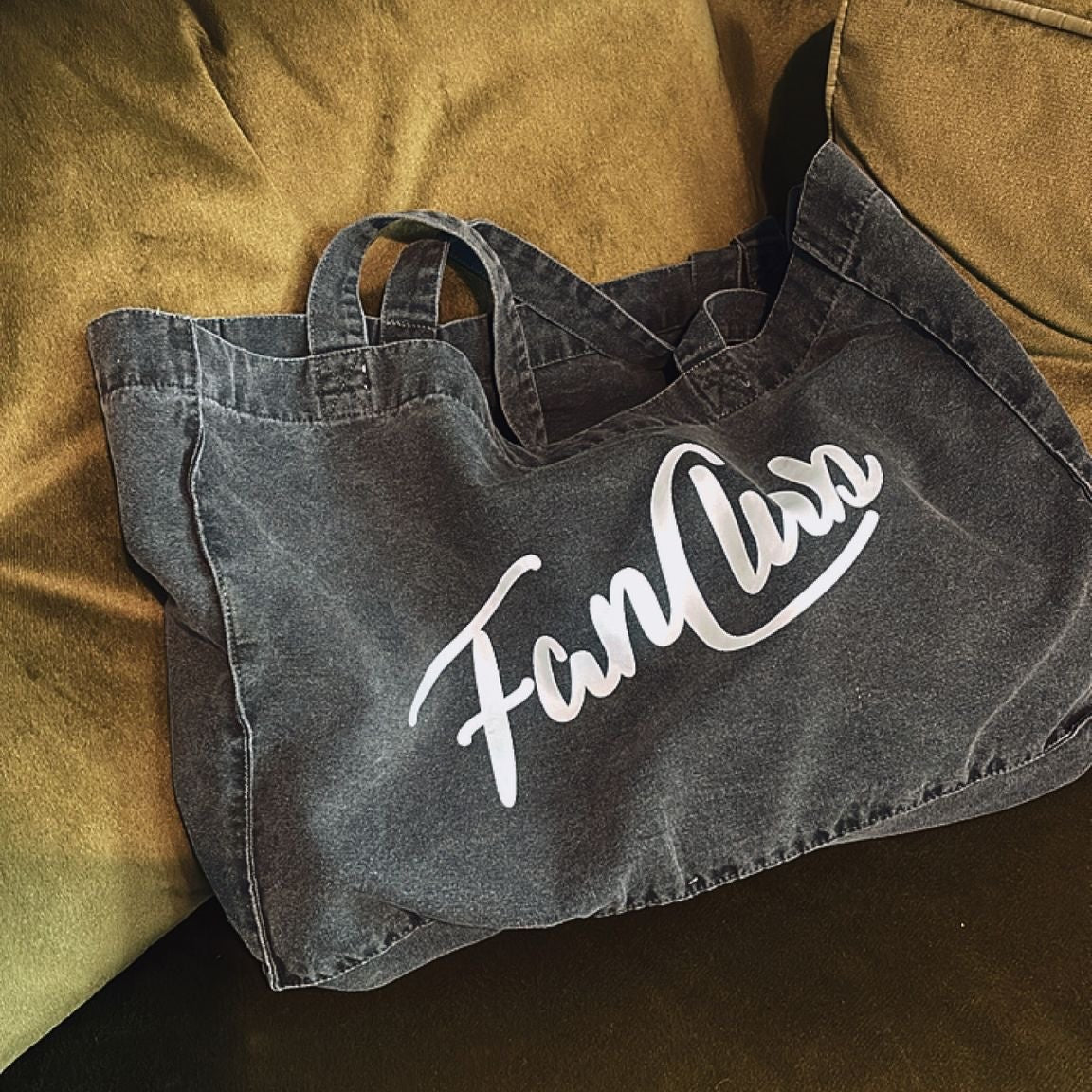 The Everyday Core Fanclub Washed Charcoal Tote Bag