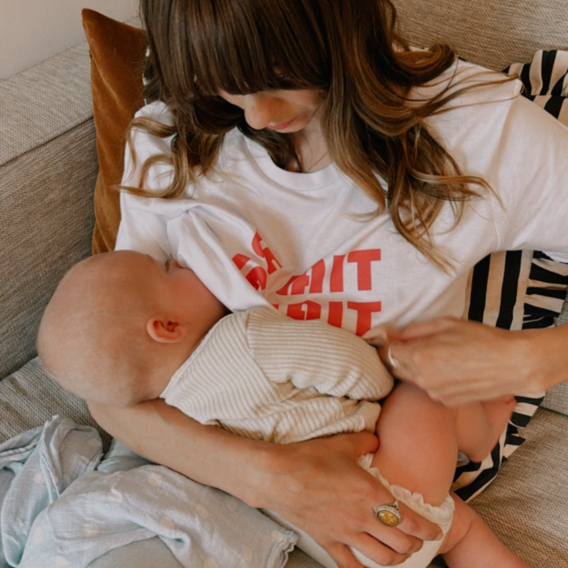 Le Lait retro slogan t-shirt