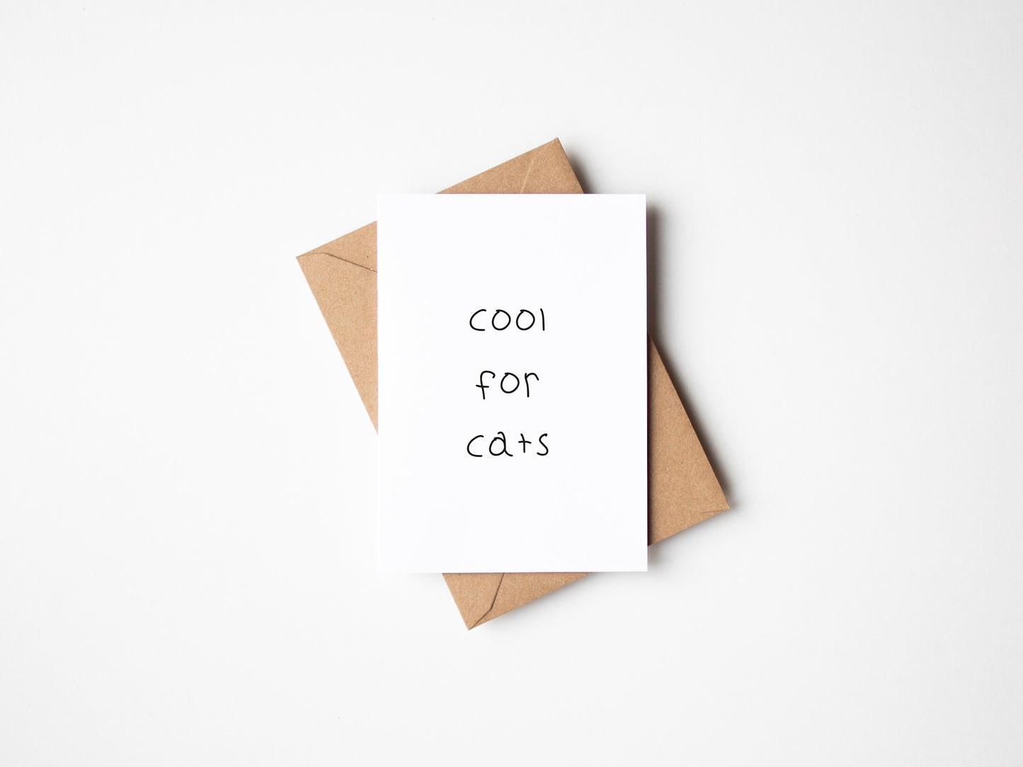 Cool For Cats Greetings Card
