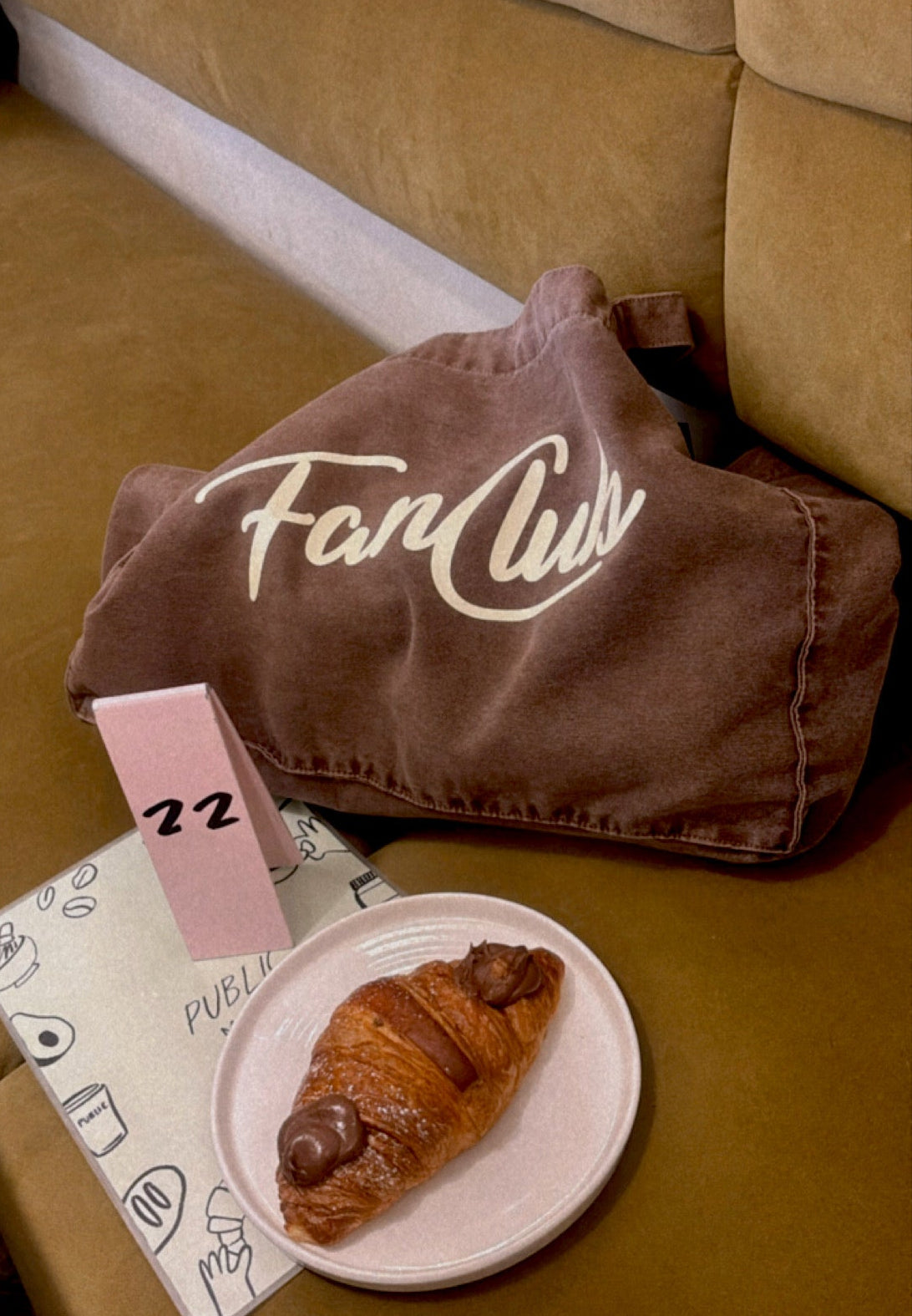 The Everyday Core Fanclub Washed Mocha Tote Bag