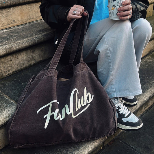 The Everyday Core Fanclub Washed Mocha Tote Bag