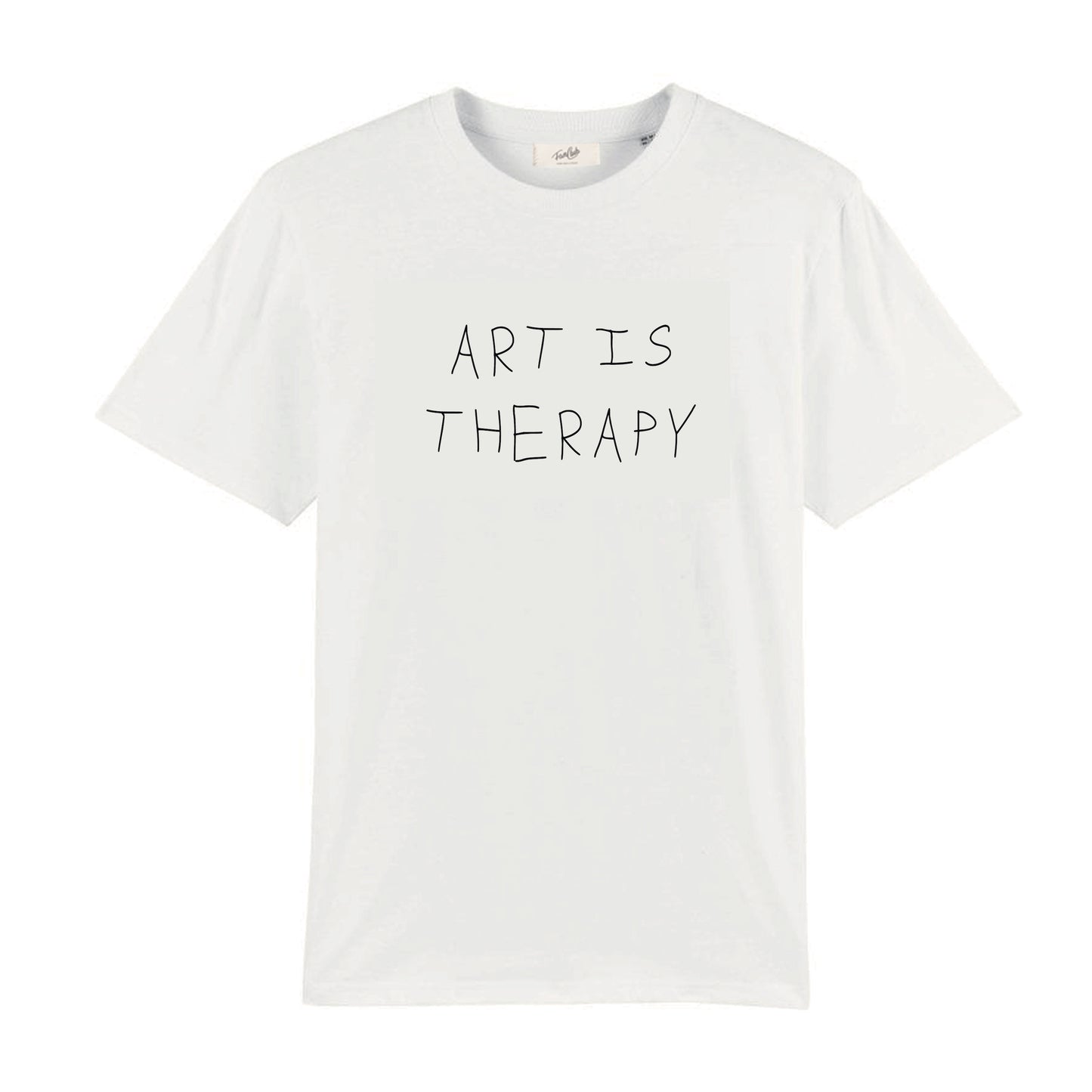 Art Is Therapy Retro Slogan T-Shirt