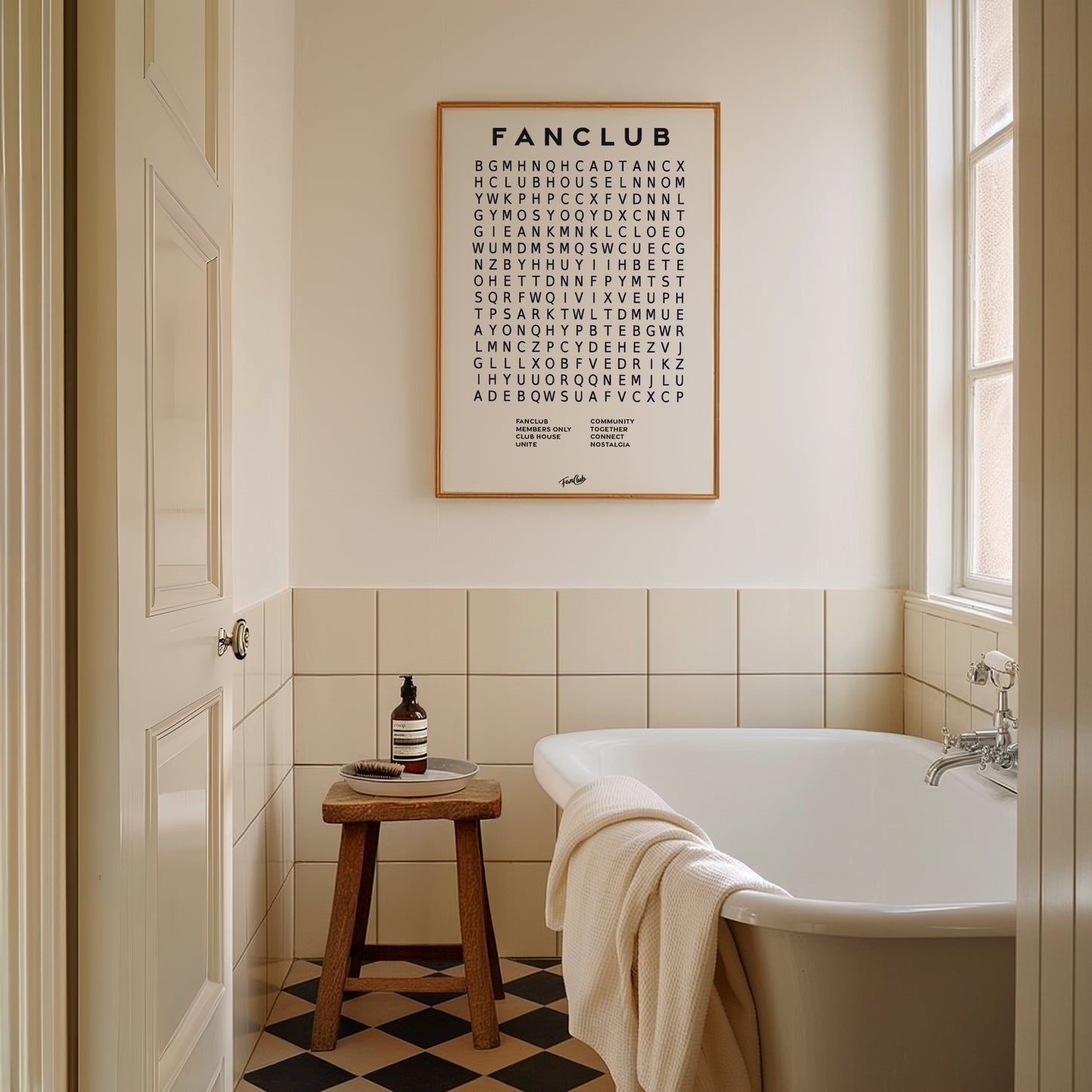 Fanclub Core Wordsearch Giclée Art Print