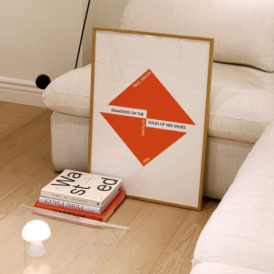 Diamonds On The Soles Of Her Shoes Retro Giclée Art Print