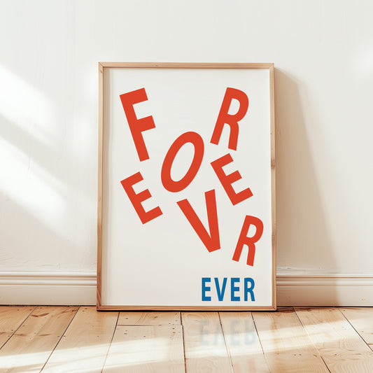 Forever Ever Retro Music Giclée Art Print