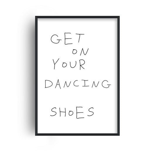 Get On Your Dancing Shoes Retro Music Giclée Art Print