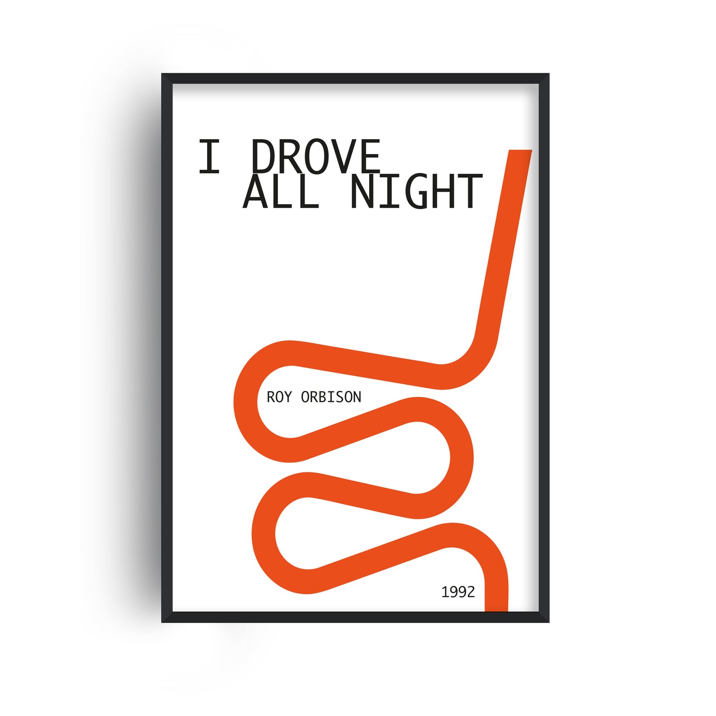 I Drove All Night Roy Orbison Music Inspired Giclée Art Print