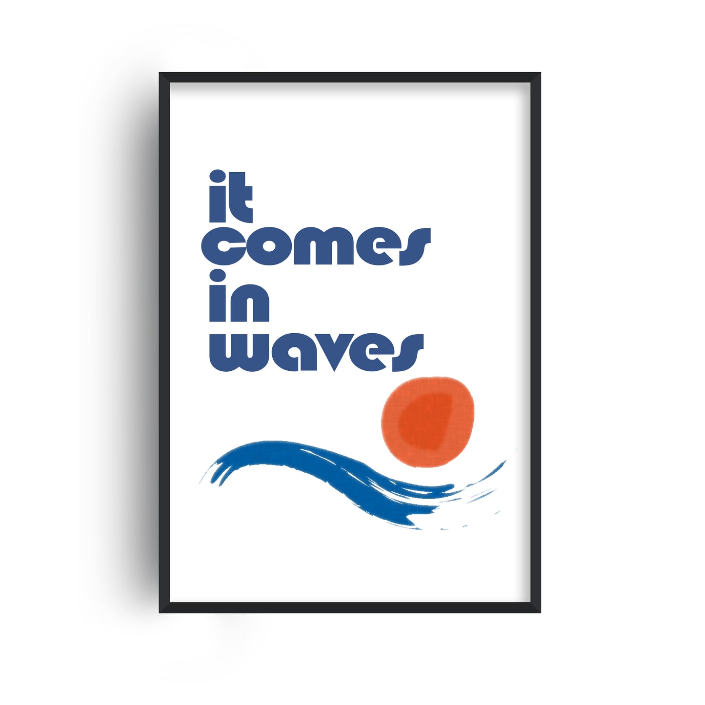 It comes in waves Giclée retro Art Print