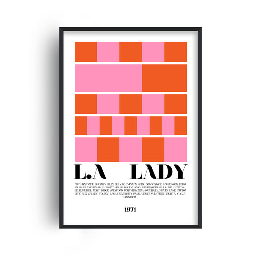 LA lady Giclée retro Art Print