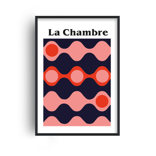La Chambre French bedroom Giclée Retro Art Print