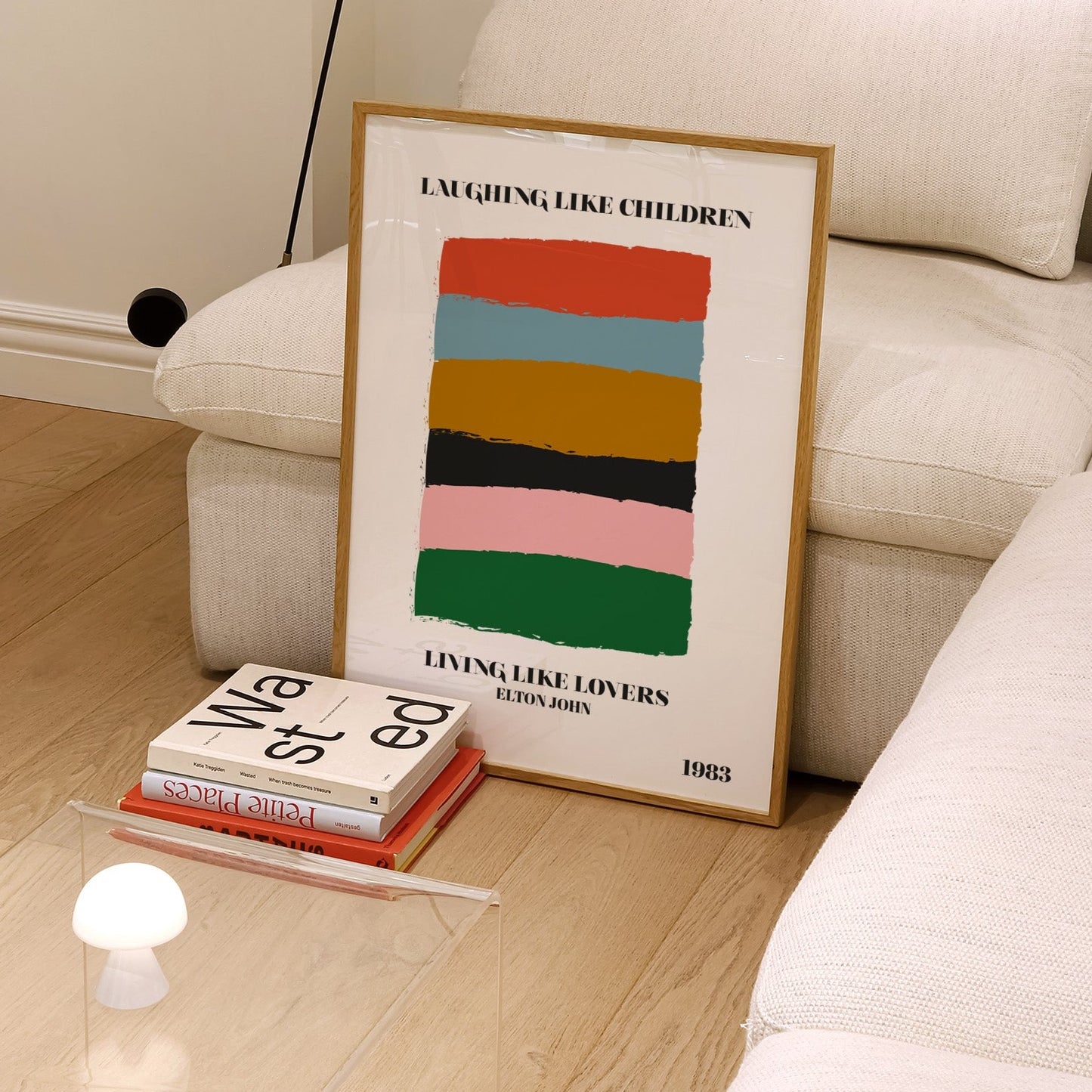 Laughing like children living like lovers abstract Giclée Art Print