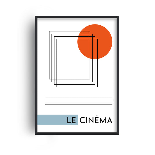 Le Cinèma French Abstract Giclée Art Print