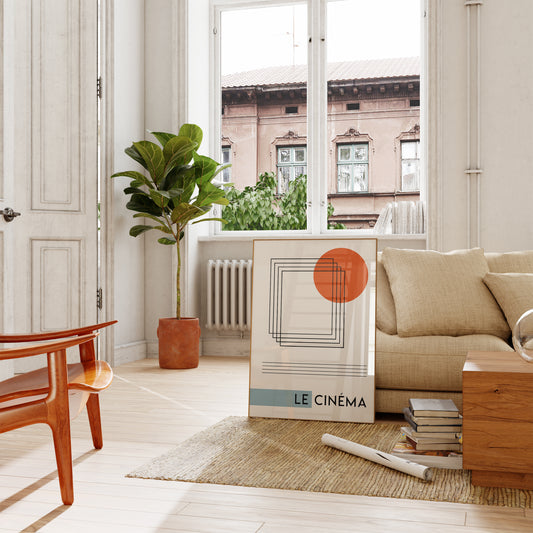 Le Cinèma French Abstract Giclée Art Print