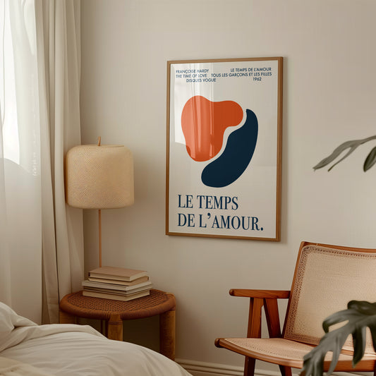 Le Temps De L'Amour (The Time Of Love) French abstract Giclée Art Print