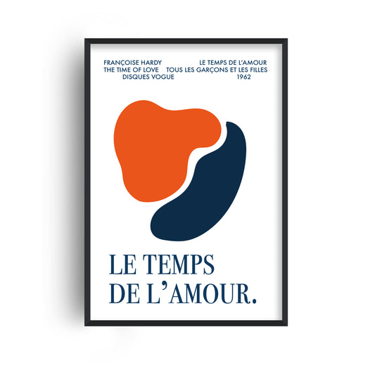 Le Temps De L'Amour (The Time Of Love) French abstract Giclée Art Print