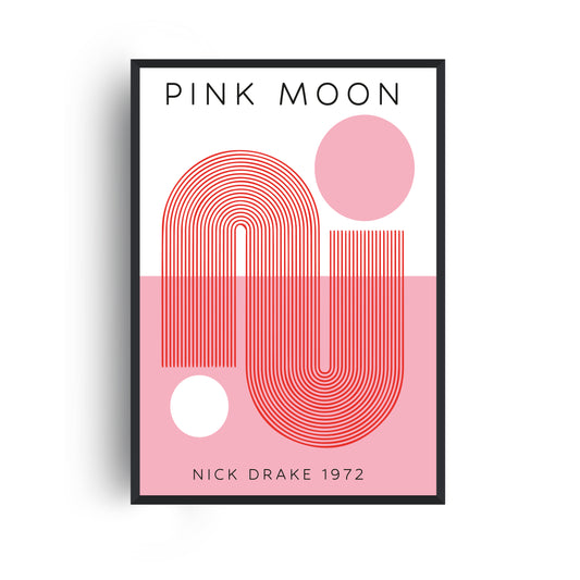 Pink Moon Music Inspired Giclée Art Print