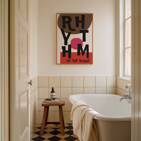 Rhythm Of The Night Retro Music Giclée Art Print