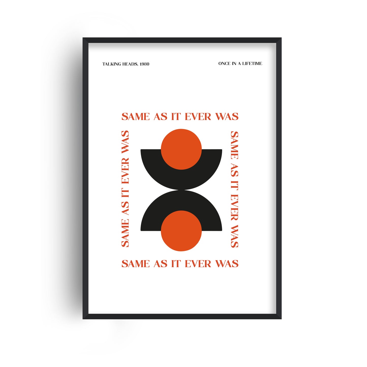 Same As It Ever Was Talking Heads Music Giclée Art Print