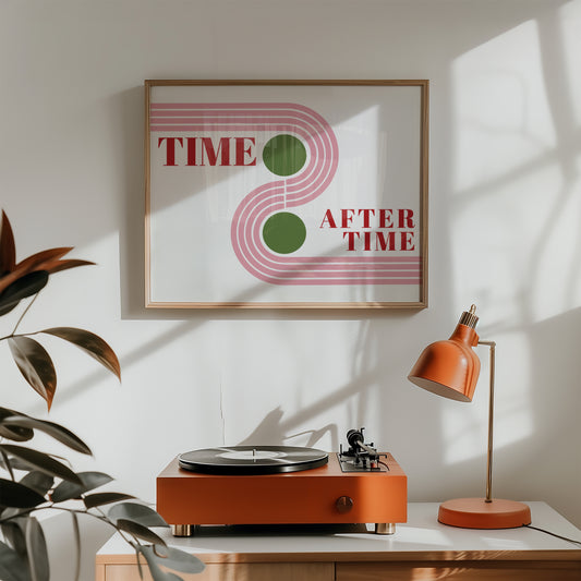 Time after Time Retro Music Giclée Art Print