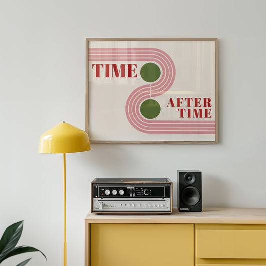 Time after Time Retro Music Giclée Art Print
