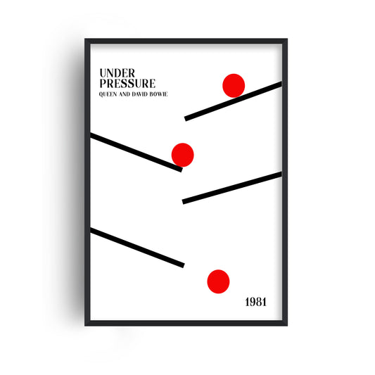 Under Pressure retro Giclée Art Print