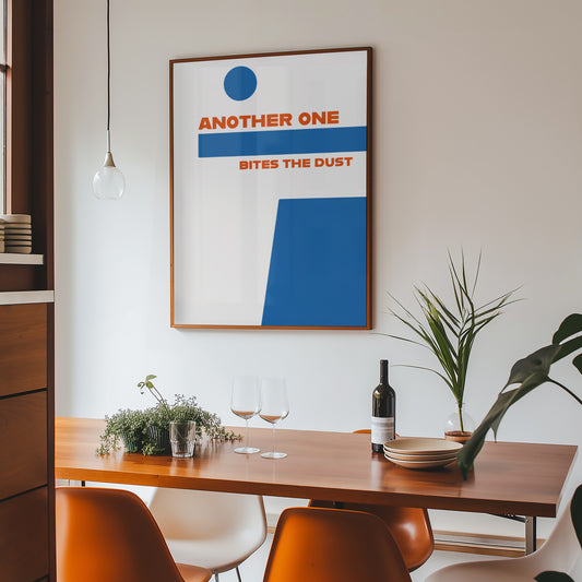 Another One Bites The Dust Queen 1980s Music Giclée Art Print