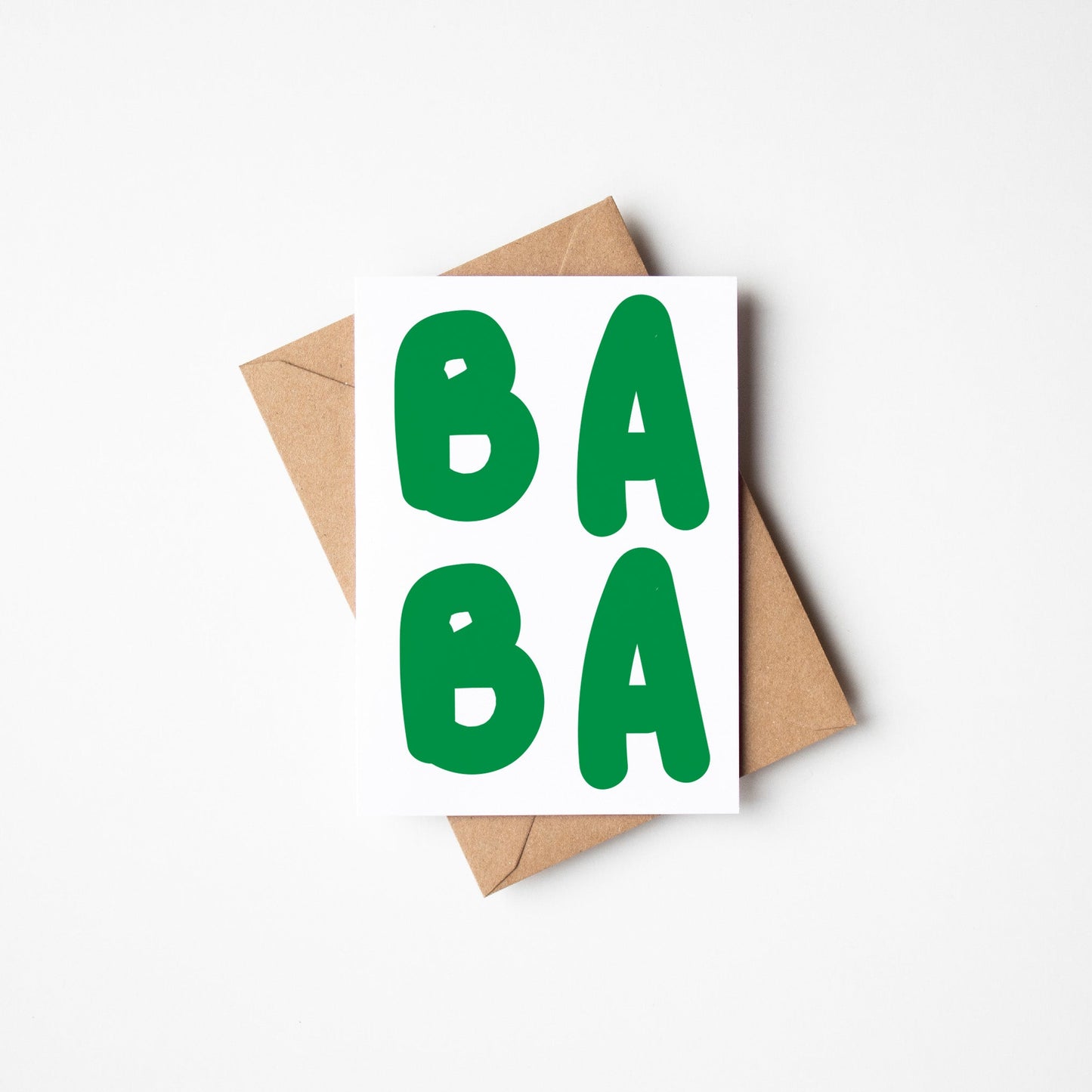 BaBa Baby Greetings Card