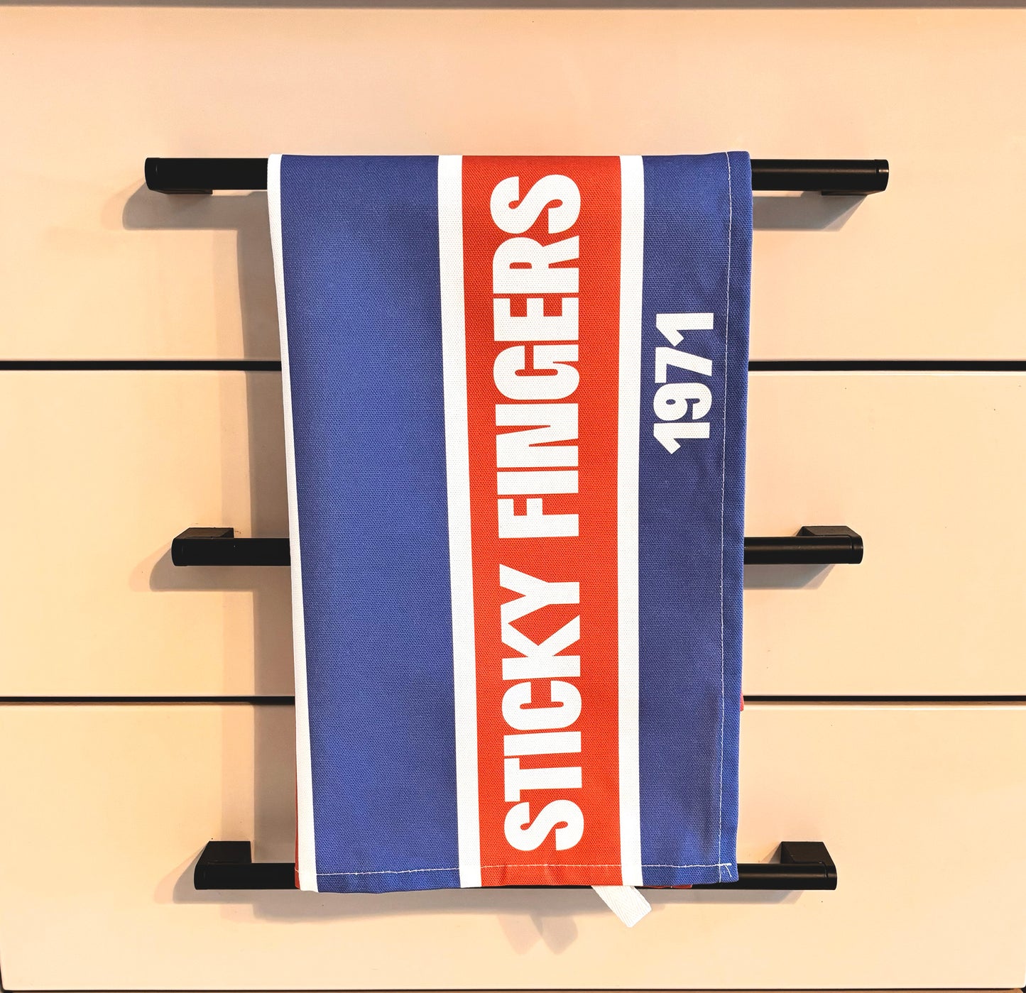 Sticky Fingers Striped Retro Tea towel