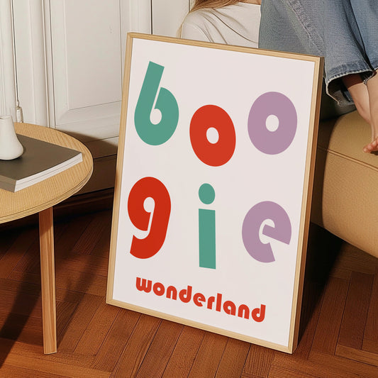 Boogie Wonderland Retro Music Giclée Art Print