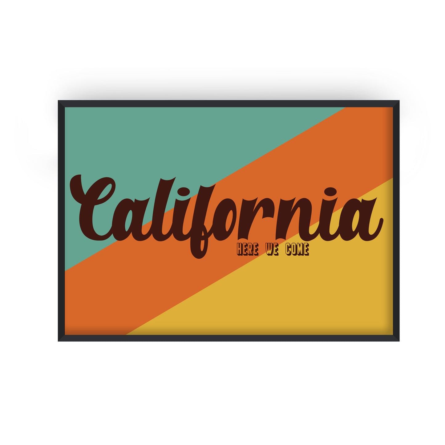 California Here We Come Retro Music Giclée Art Print