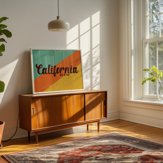 California Here We Come Retro Music Giclée Art Print