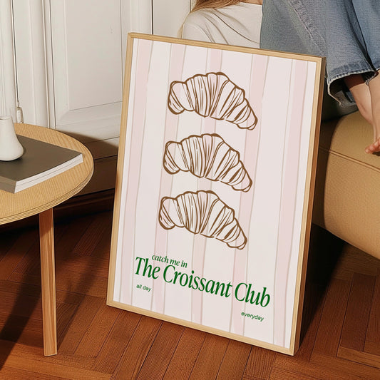 The Croissant Club Giclée Art Print