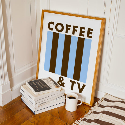 Coffee And TV Retro Music Giclée Art Print