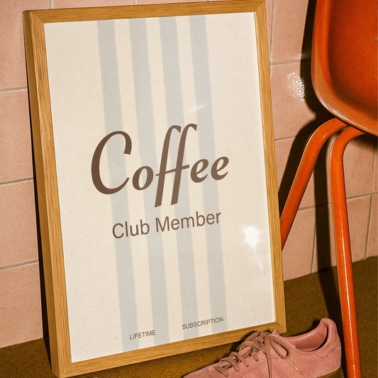 Coffee Club Member Giclée Art Print