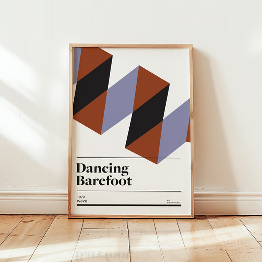 Dancing Barefoot Retro Giclée Art Print