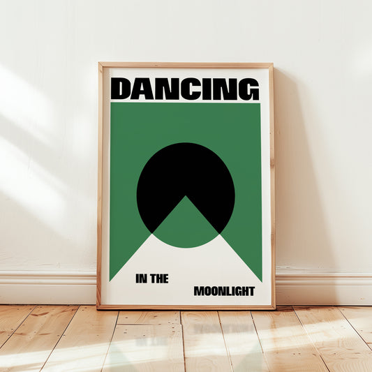 Dancing In the Moonlight Retro Music Giclée Art Print
