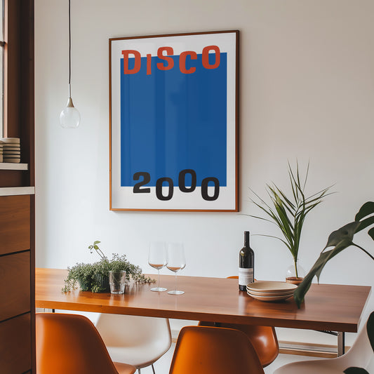 Disco 2000 Retro Music Giclée Art Print