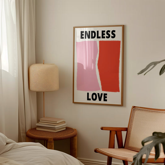 Endless Love Retro Music Giclée Art Print