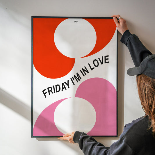 Friday I'm In Love The Cure Music Inspired Giclée Art Print