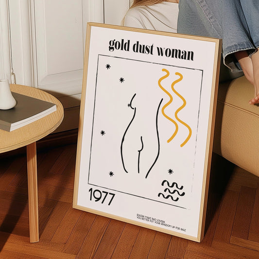Gold dust woman Giclée retro Art Print