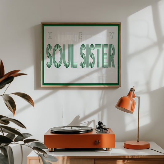 Soul Sister Retro Music Giclée Art Print