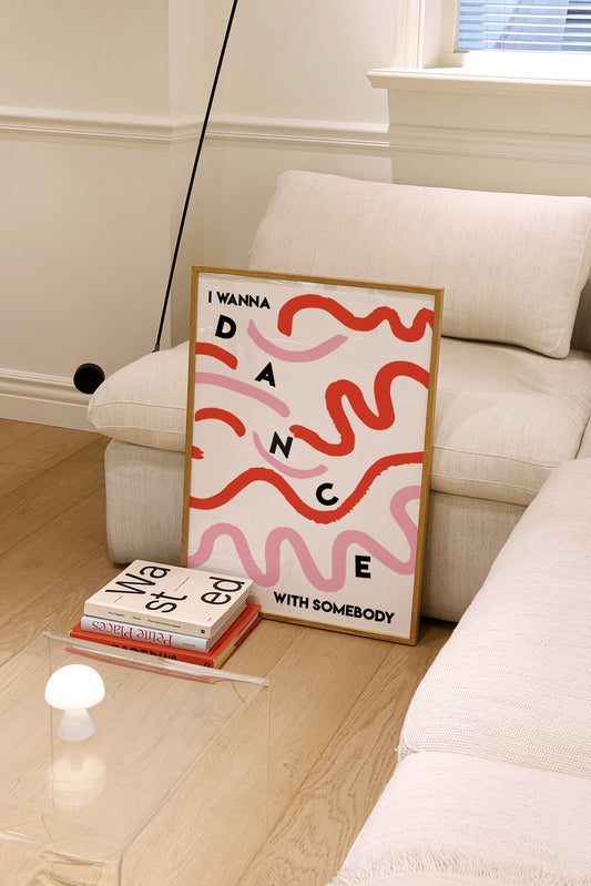 SECONDS SALE I Wanna Dance With Somebody Music Giclée Art Print