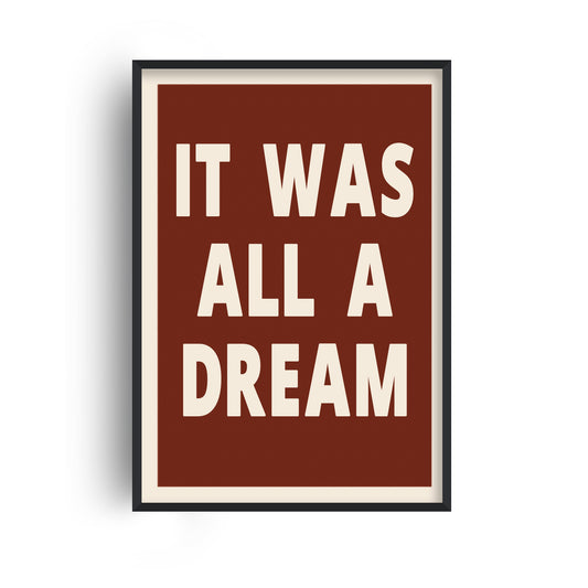 It Was All A Dream Retro Giclée Art Print