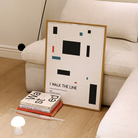 I Walk The Line Johnny Cash Music Inspired Giclée Art Print