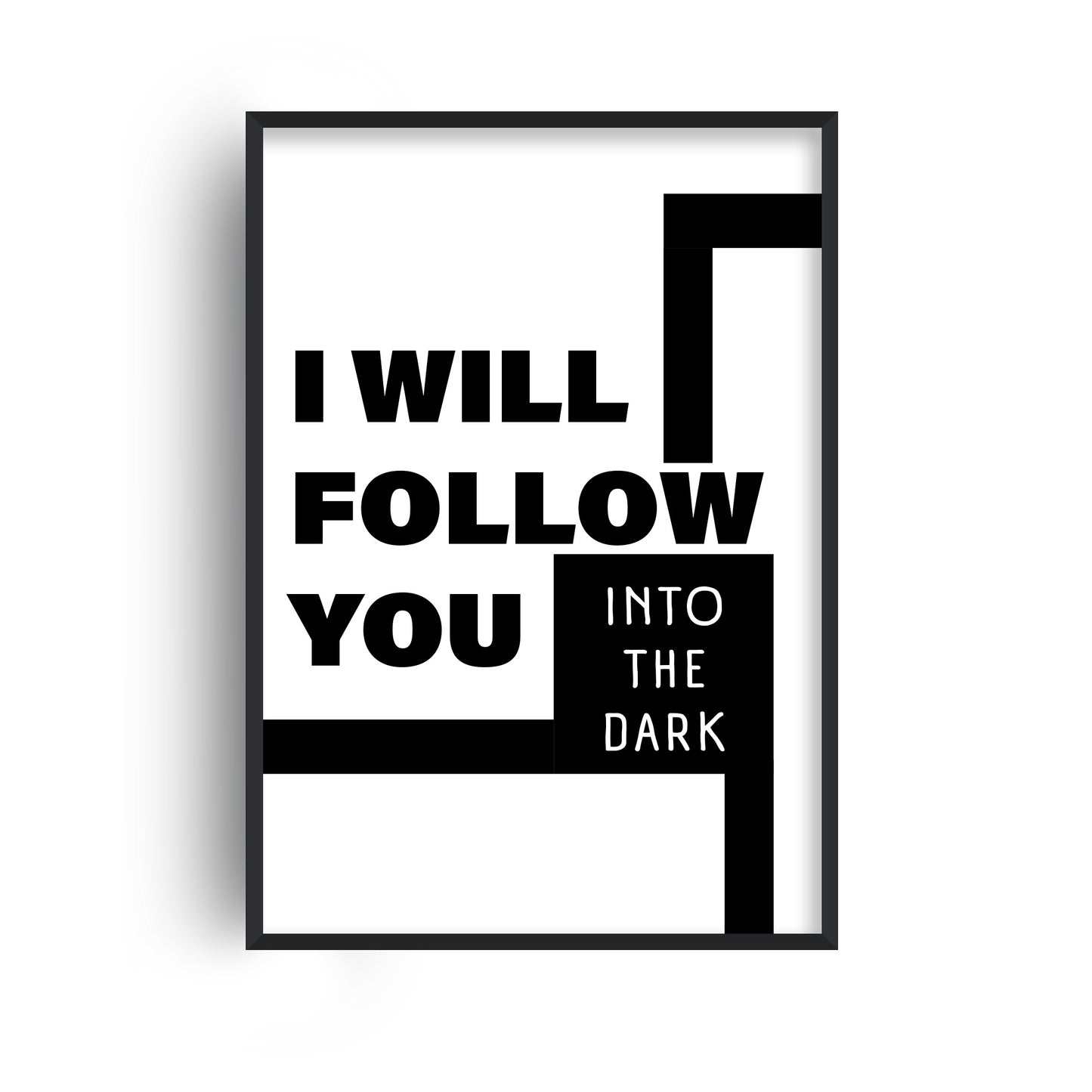 I Will Follow You Into The Dark Retro Music Giclée Art Print