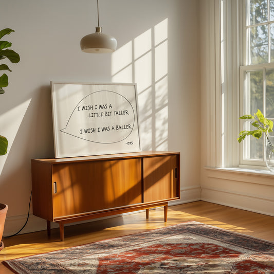 I Wish Retro Music Giclée Art Print