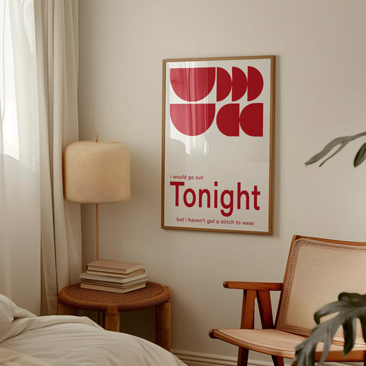 Haven't Got A Stitch To Wear Retro Music Giclée Art Print